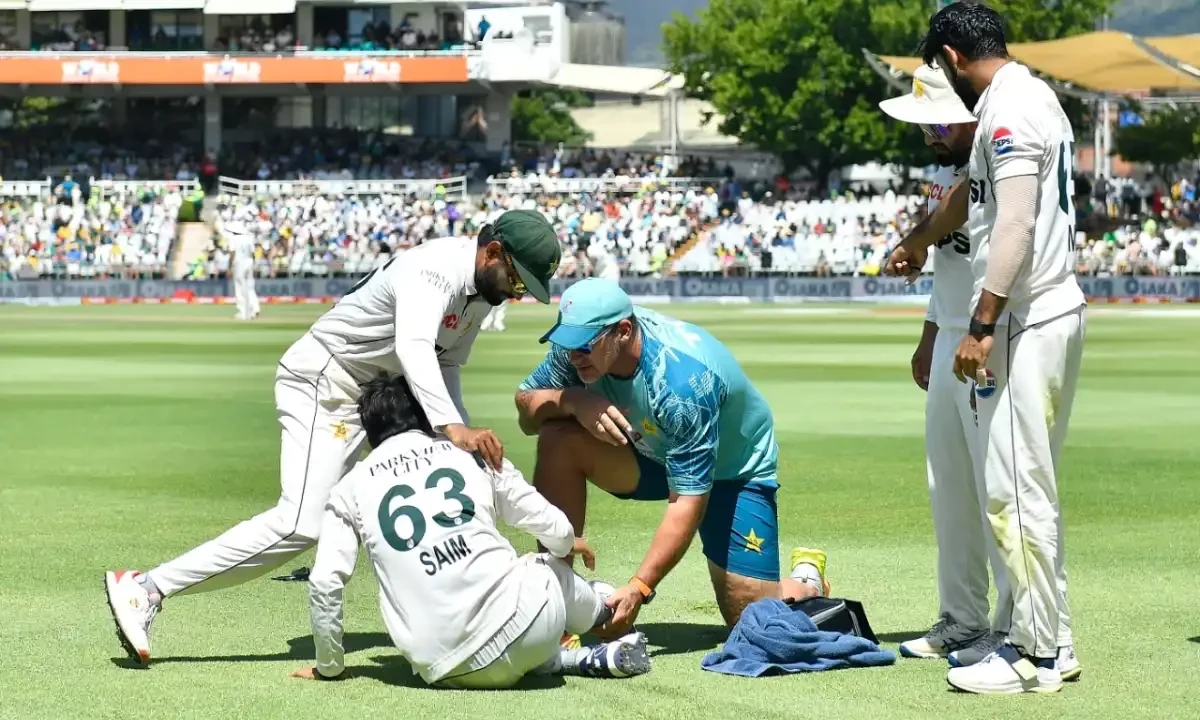 Saim Ayub injured during second test against South Africa