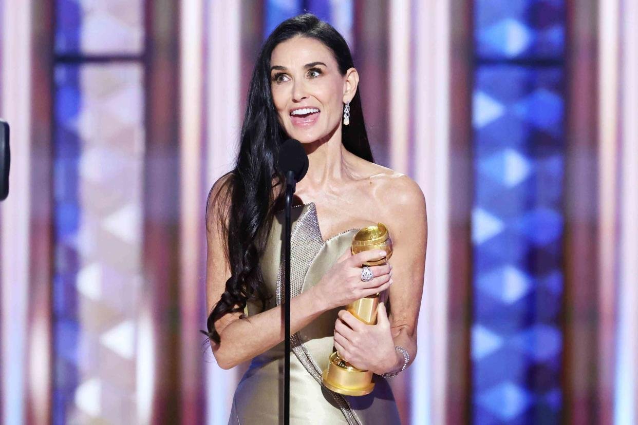 Demi Moore’s Golden Globe Win for “The Substance” Ignites Oscar Buzz